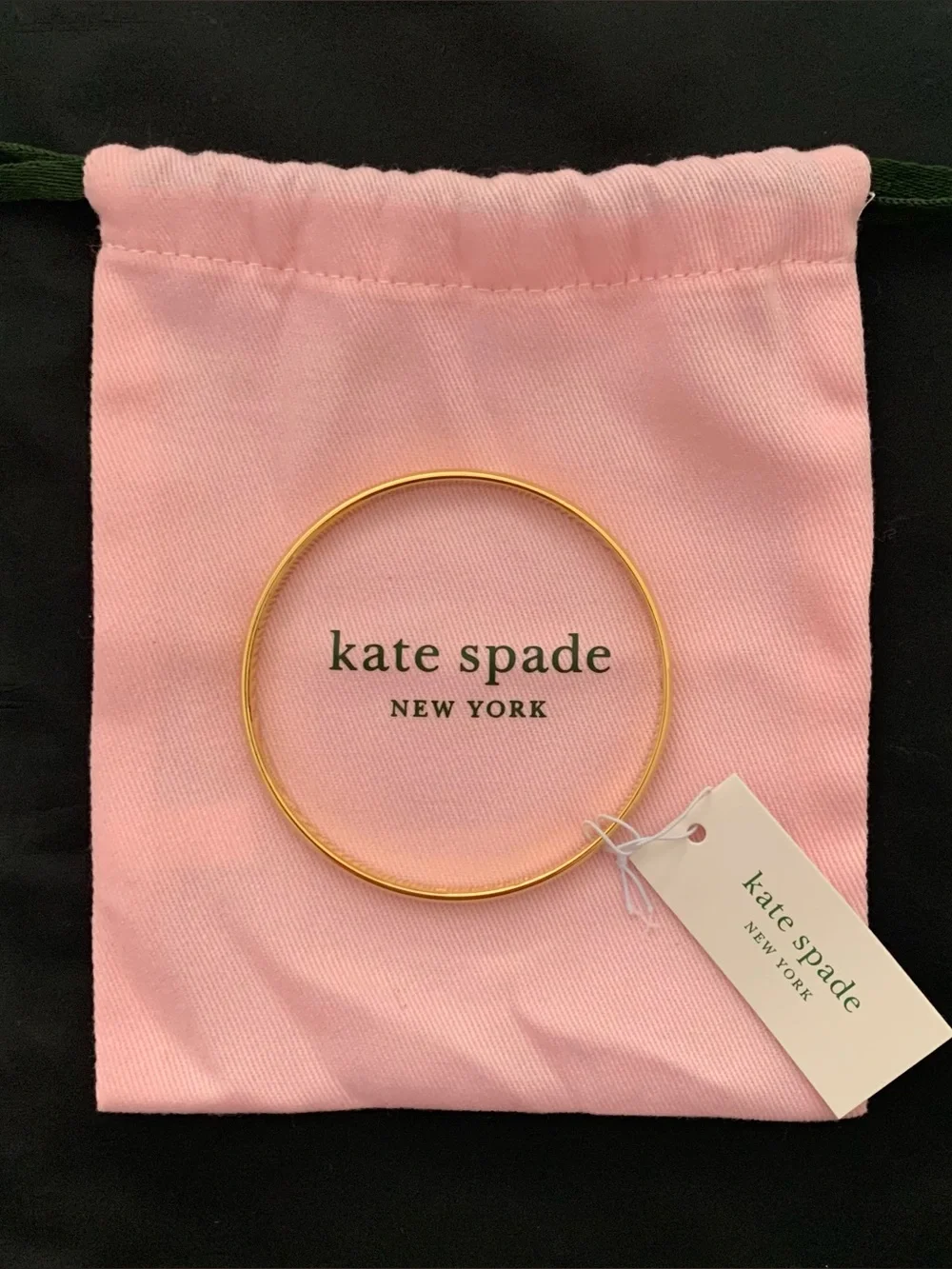 kate spade Gold Plated Idiom “Heart of Gold” Bangle Bracelet NWT
